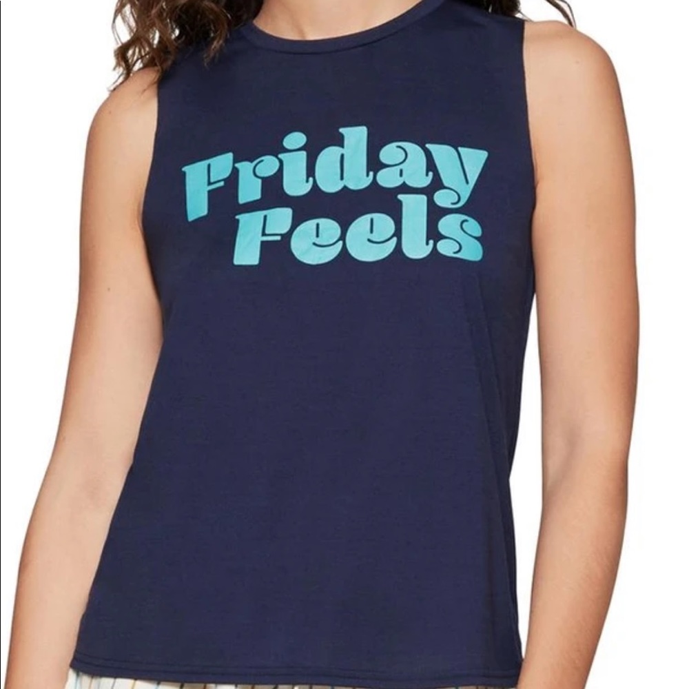 BCBG Graphic Friday Feels Muscle Tank